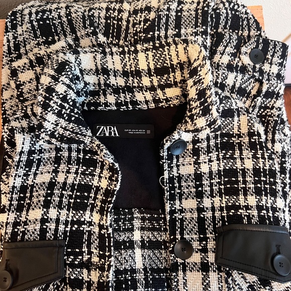 Zara Plaid Coat - Picture 7 of 8